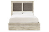 Cambeck Whitewash Queen Upholstered Panel Bed