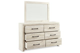 Cambeck Whitewash Dresser and Mirror