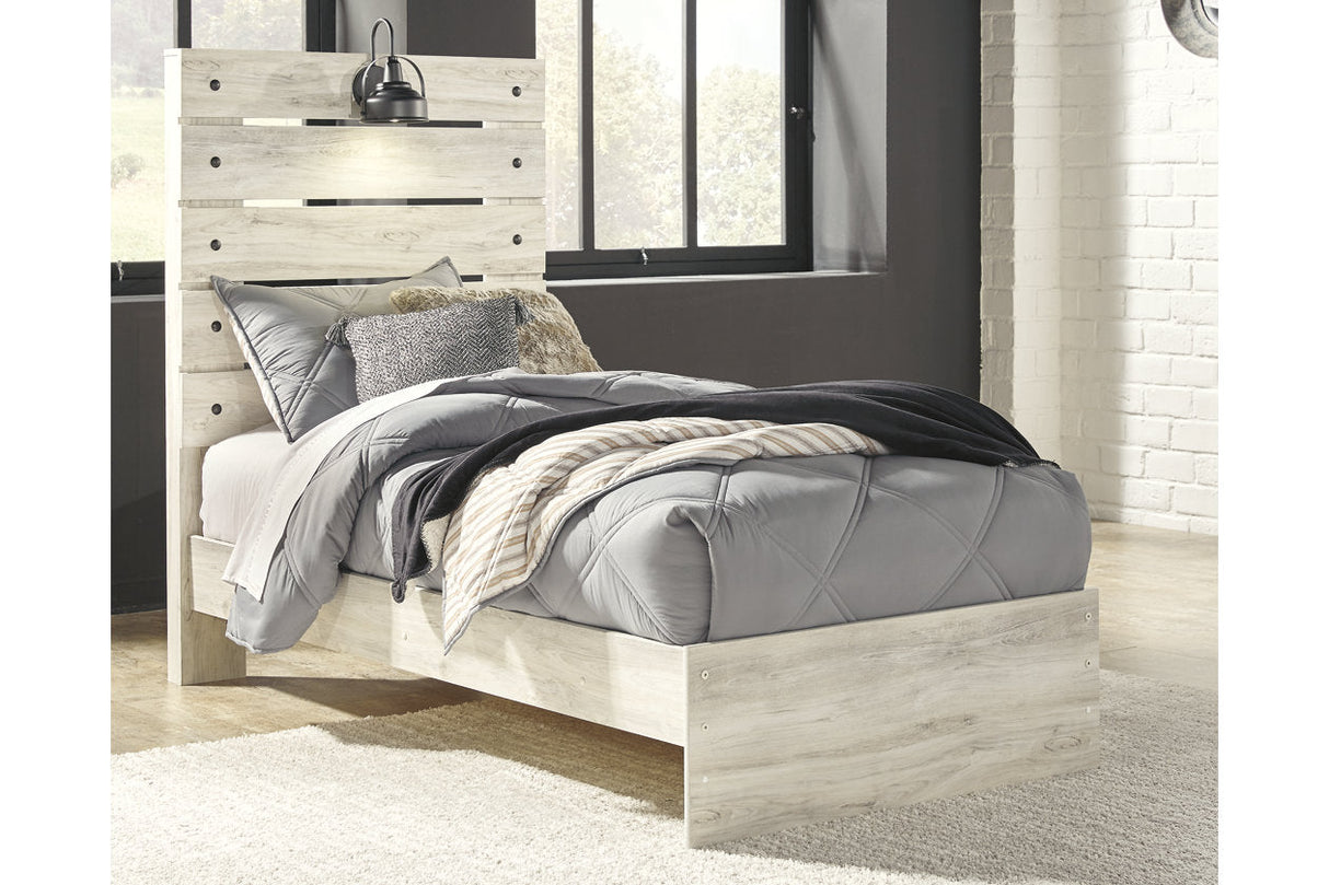 Cambeck Whitewash Twin Panel Bed