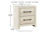 Cambeck Whitewash Nightstand