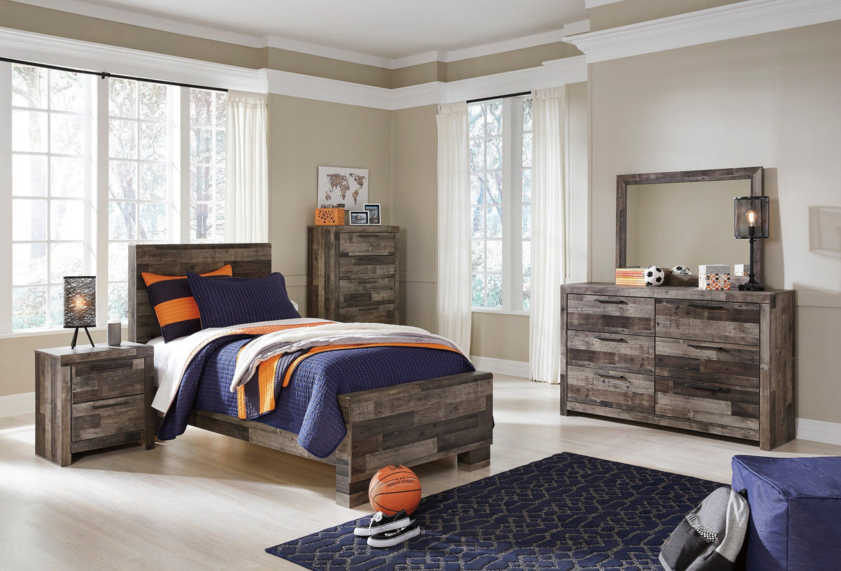 Derekson Multi Gray Panel Youth Bedroom Set