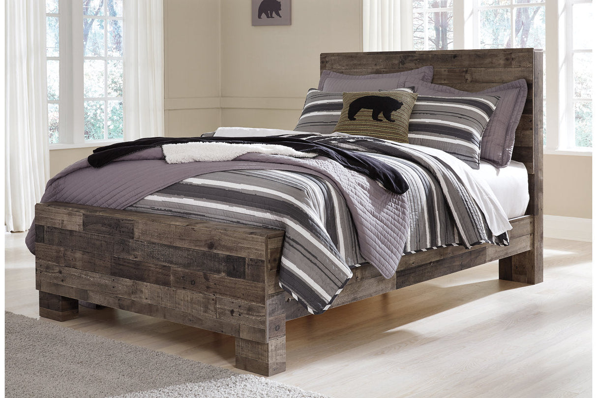 Derekson Multi Gray Full Panel Bed