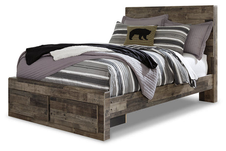 Derekson Multi Gray Full Storage Platform Bed by Ashley at Eve Furniture