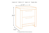 Derekson Multi Gray Nightstand