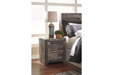 Derekson Multi Gray Nightstand