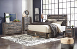 Drystan Multi Side Storage Platform Bedroom Set