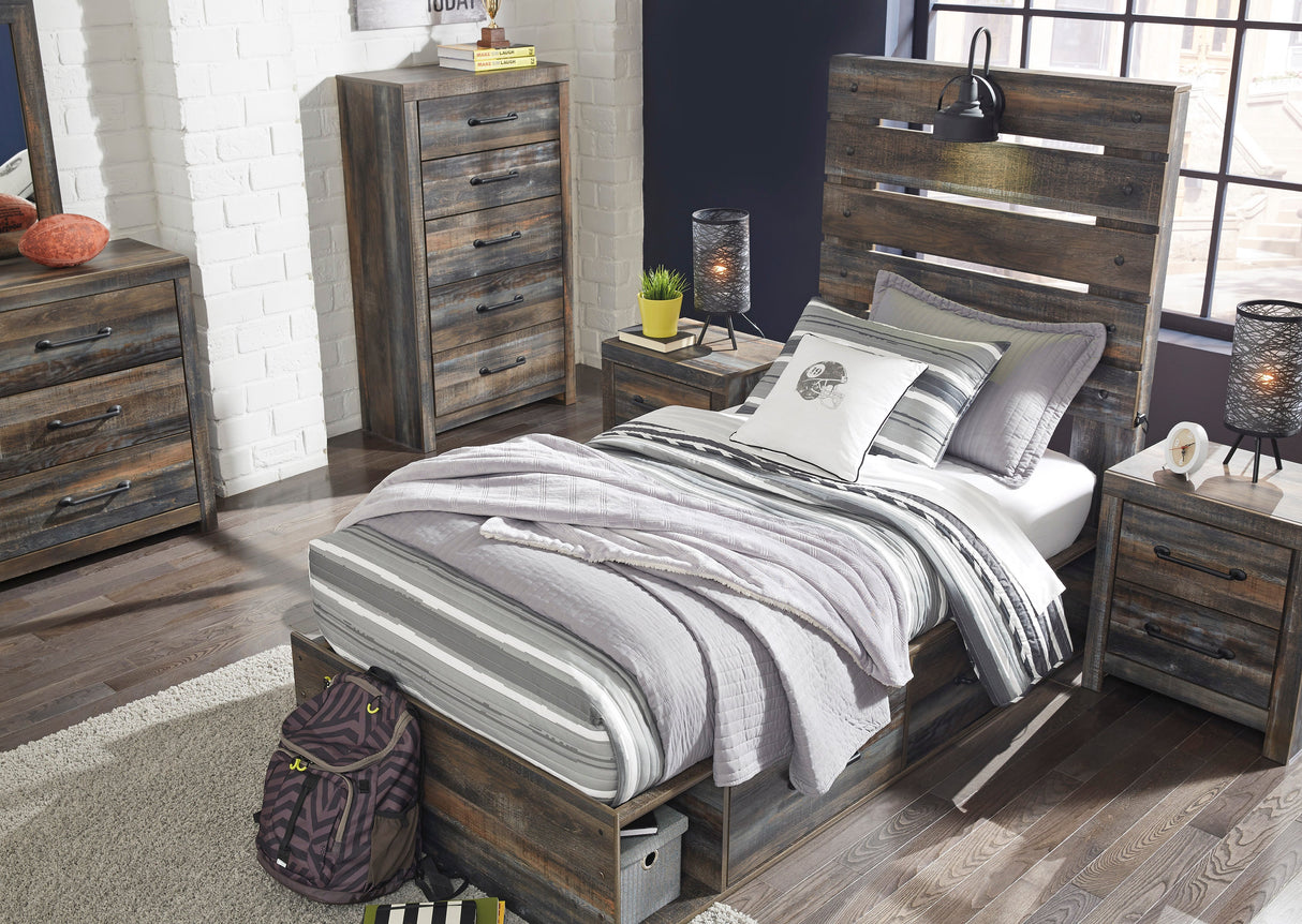 Drystan Multi Double Side Storage Platform Youth Bedroom Set