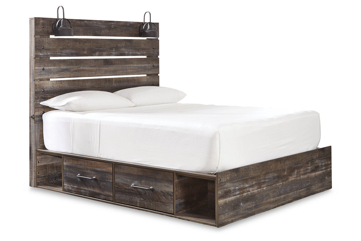 Drystan Multi Queen Platform Bed with 2 Storage Drawers