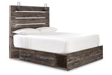 Drystan Multi Queen Platform Bed with 4 Storage Drawers