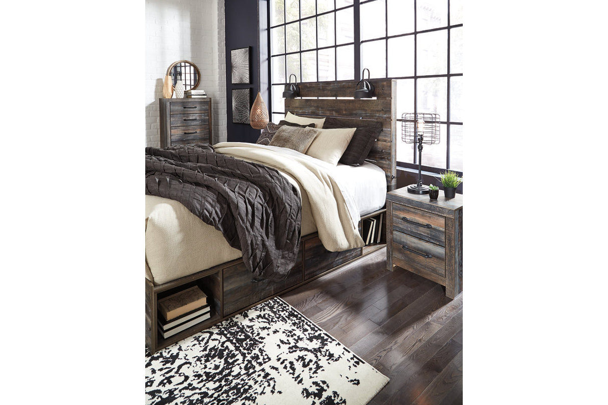 Drystan Multi Queen Platform Bed with 4 Storage Drawers