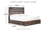 Drystan Multi King Platform Bed with 2 Storage Drawers