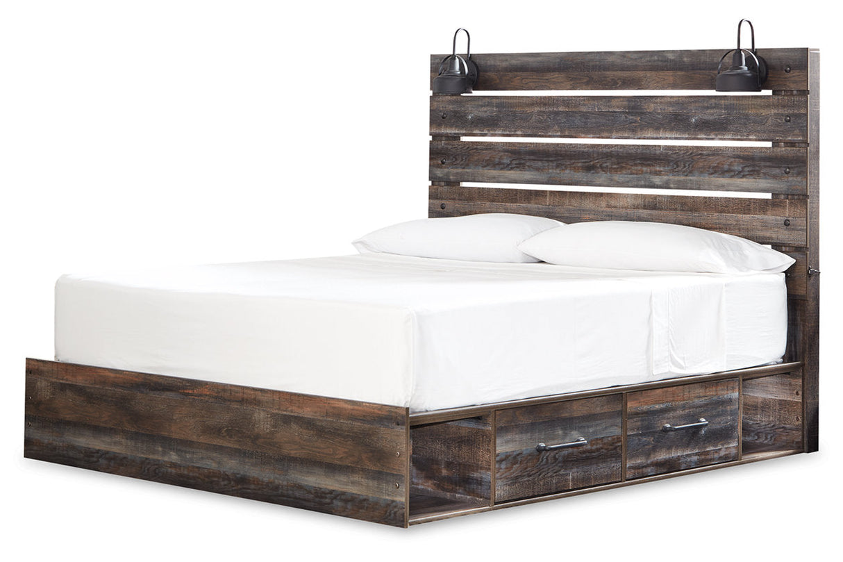 Drystan Multi King Platform Bed with 2 Storage Drawers