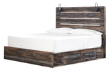 Drystan Multi Double Side Storage Platform Bedroom Set