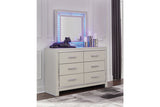 Zyniden Silver Dresser and Mirror