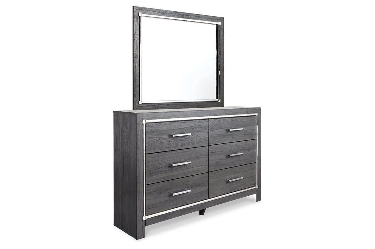 Lodanna Gray Dresser and Mirror