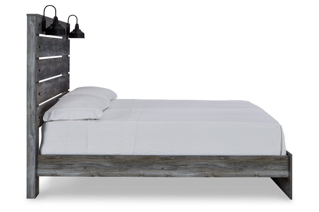 Baystorm Gray King Panel Bed