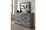 Baystorm Gray Dresser and Mirror