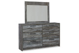 Baystorm Gray Dresser and Mirror