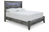 Baystorm Gray Full Panel Bed