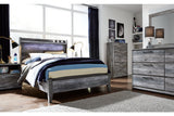 Baystorm Gray Full Panel Bed