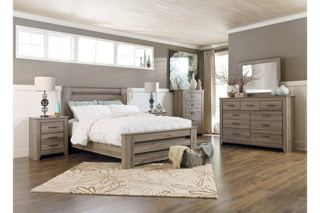 Zelen Warm Gray Dresser and Mirror