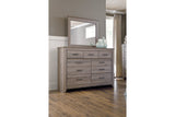 Zelen Warm Gray Dresser and Mirror