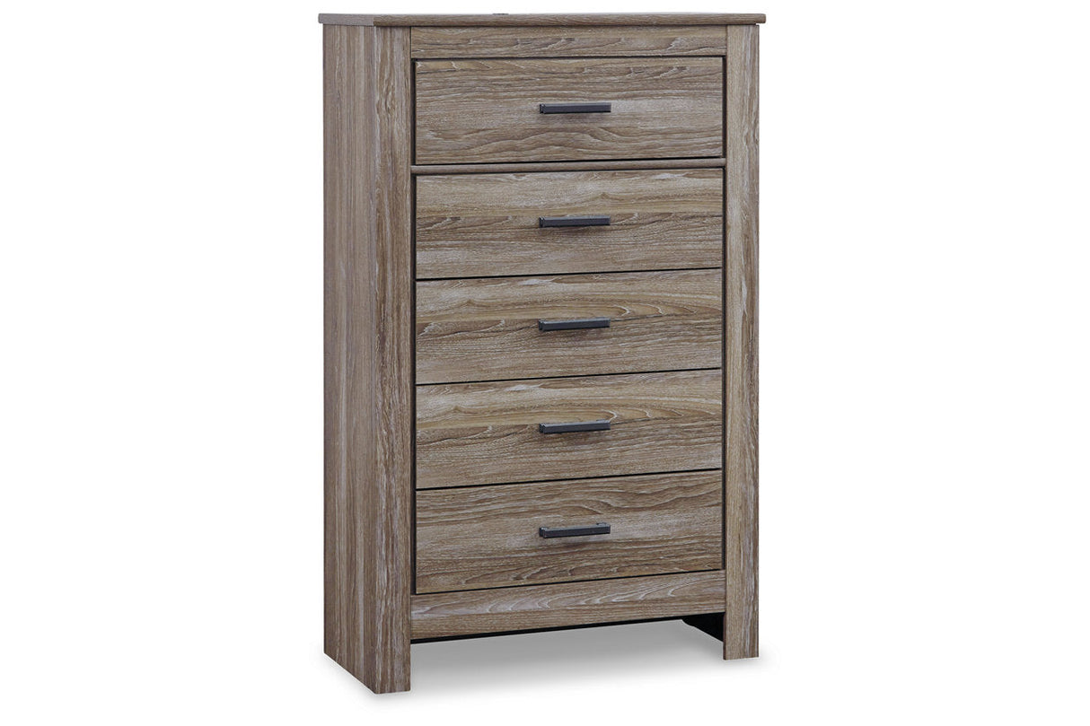 Zelen Warm Gray Chest of Drawers