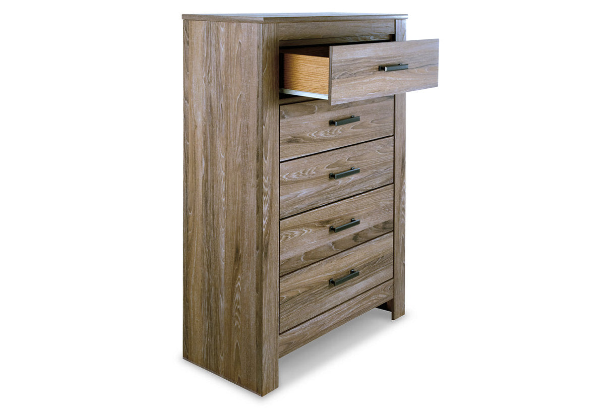 Zelen Warm Gray Chest of Drawers