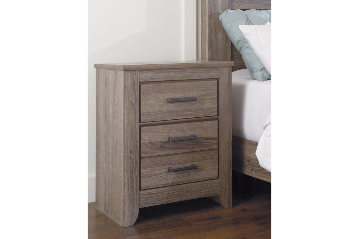 Zelen Warm Gray Nightstand