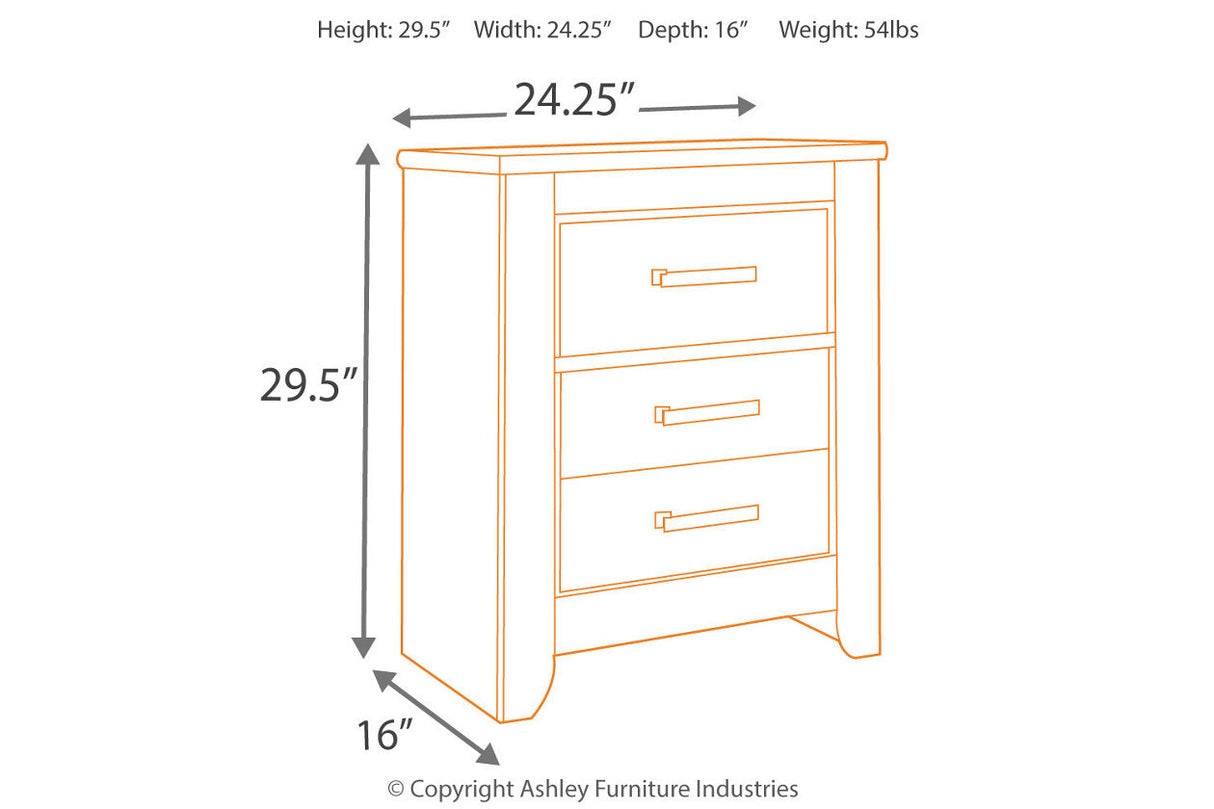 Zelen Warm Gray Nightstand