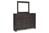 Brinxton Charcoal Dresser and Mirror