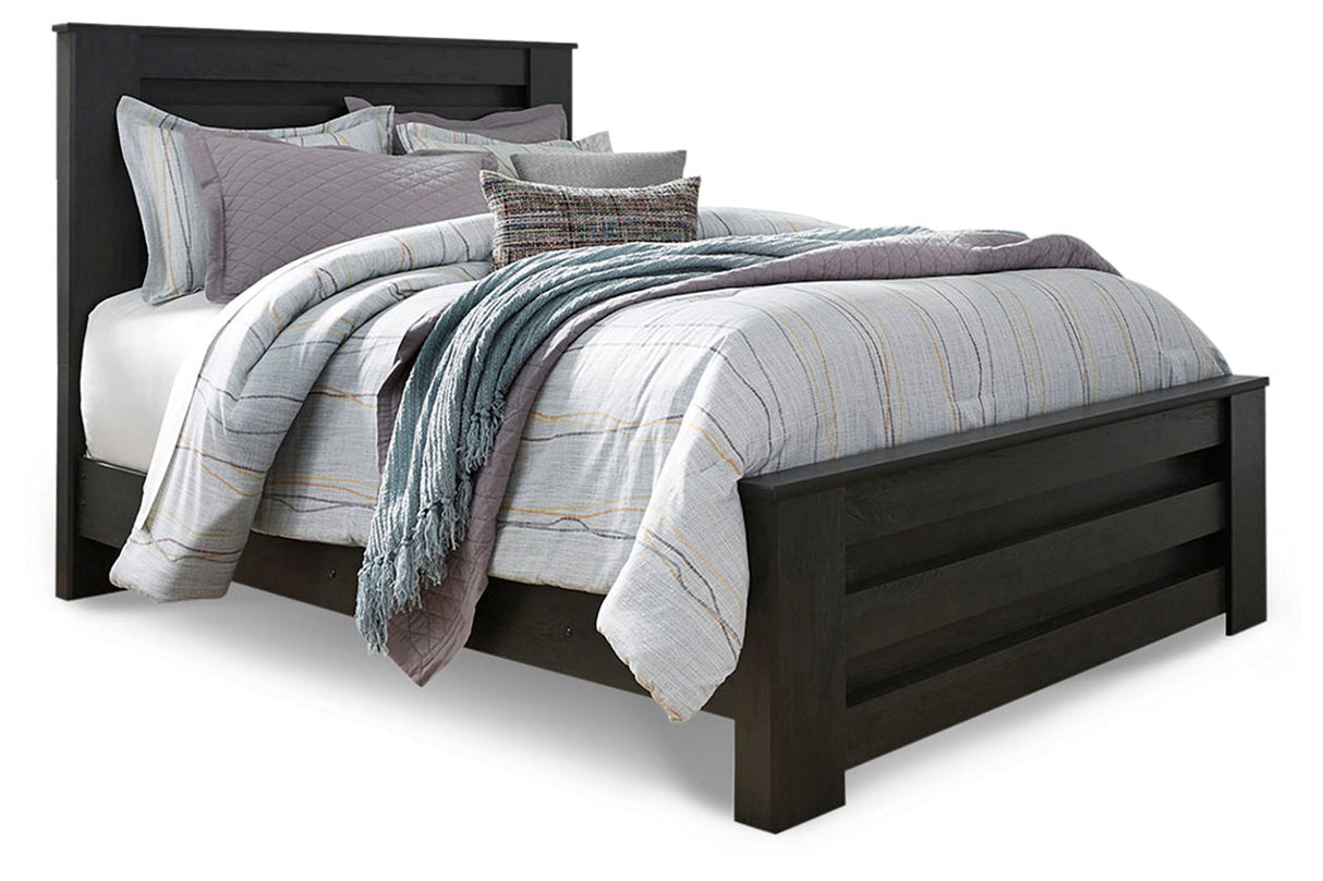 Brinxton Charcoal Queen Panel Bed