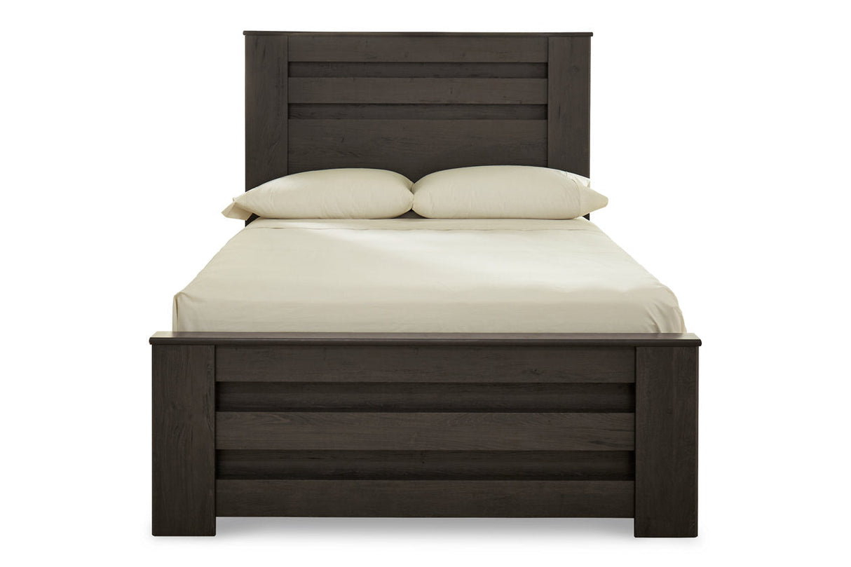 Brinxton Charcoal Full Panel Bed