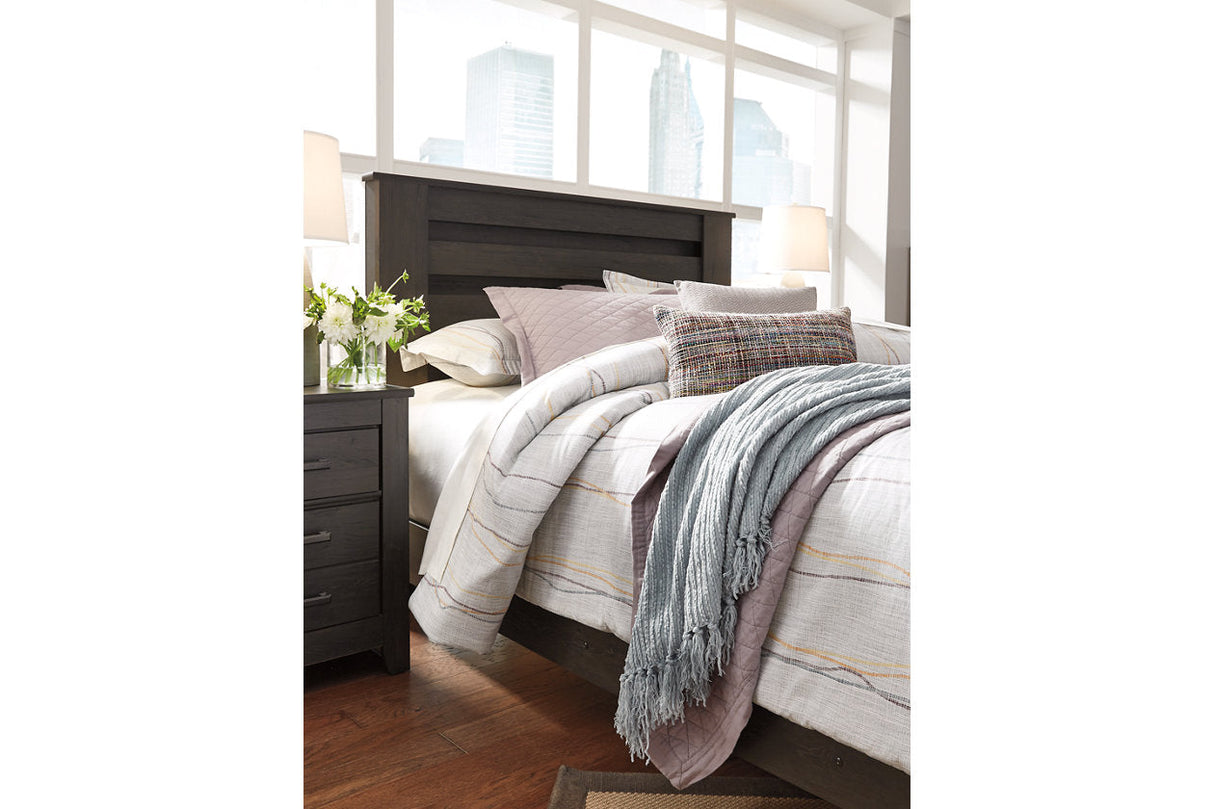 Brinxton Charcoal Full Panel Bed