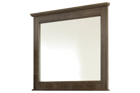 Juararo Dark Brown Bedroom Mirror (Mirror Only)