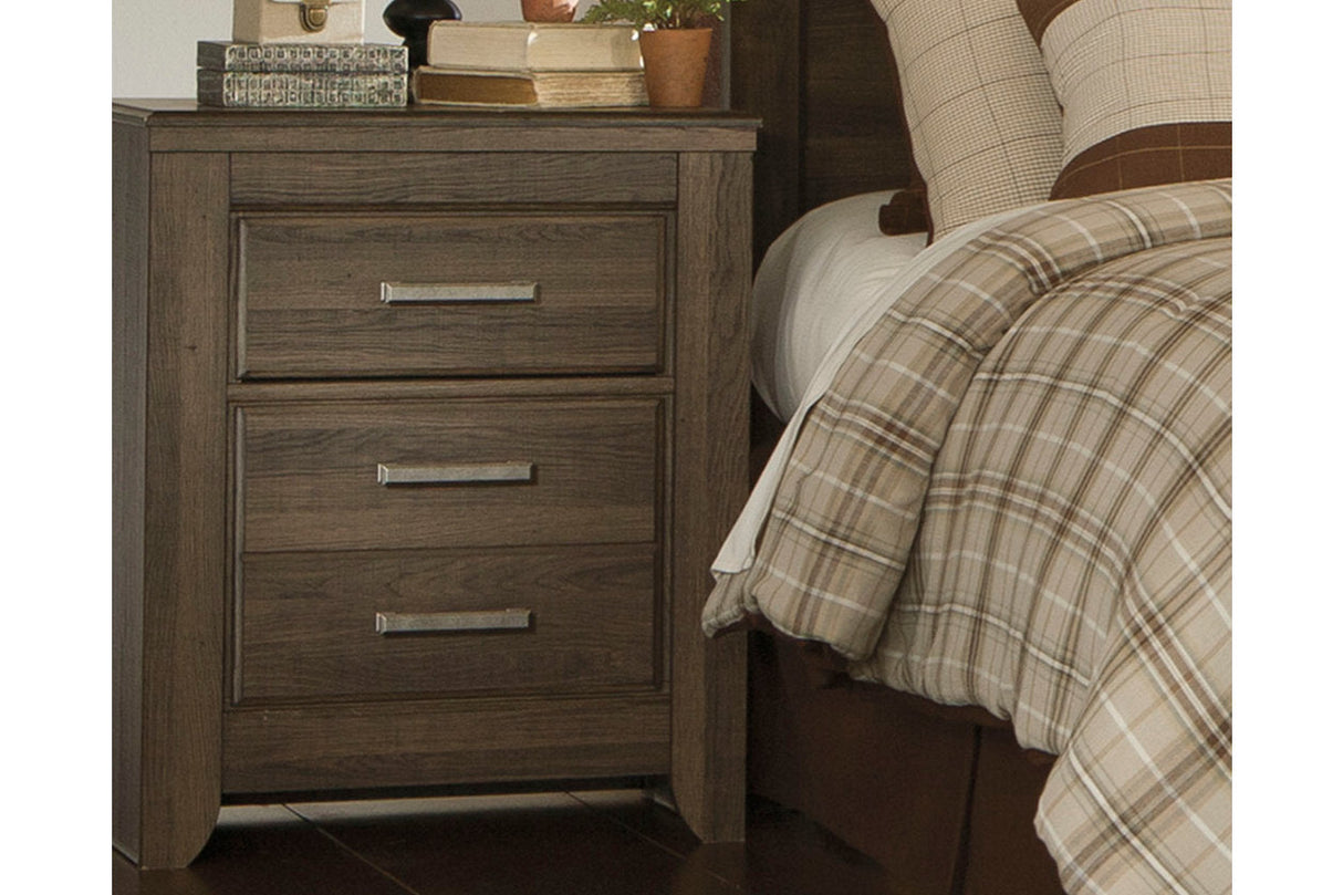 Juararo Dark Brown Nightstand