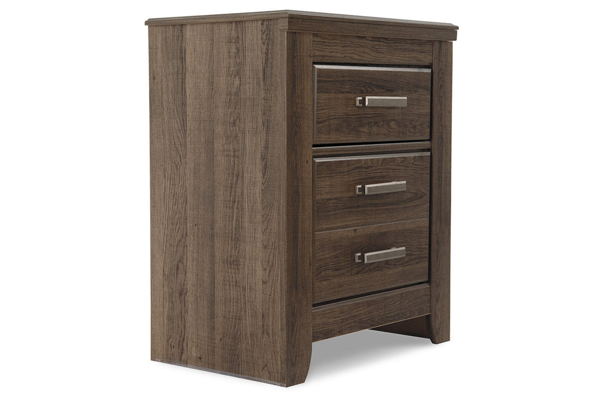 Juararo Dark Brown Nightstand