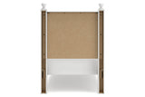 Mollviney White Twin Panel Bed