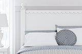 Mollviney White Full Panel Bed