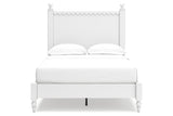 Mollviney White Full Panel Bed