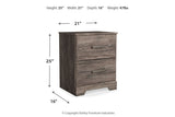 Ralinksi Gray Nightstand