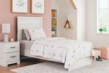 Stelsie White Twin Panel Bed