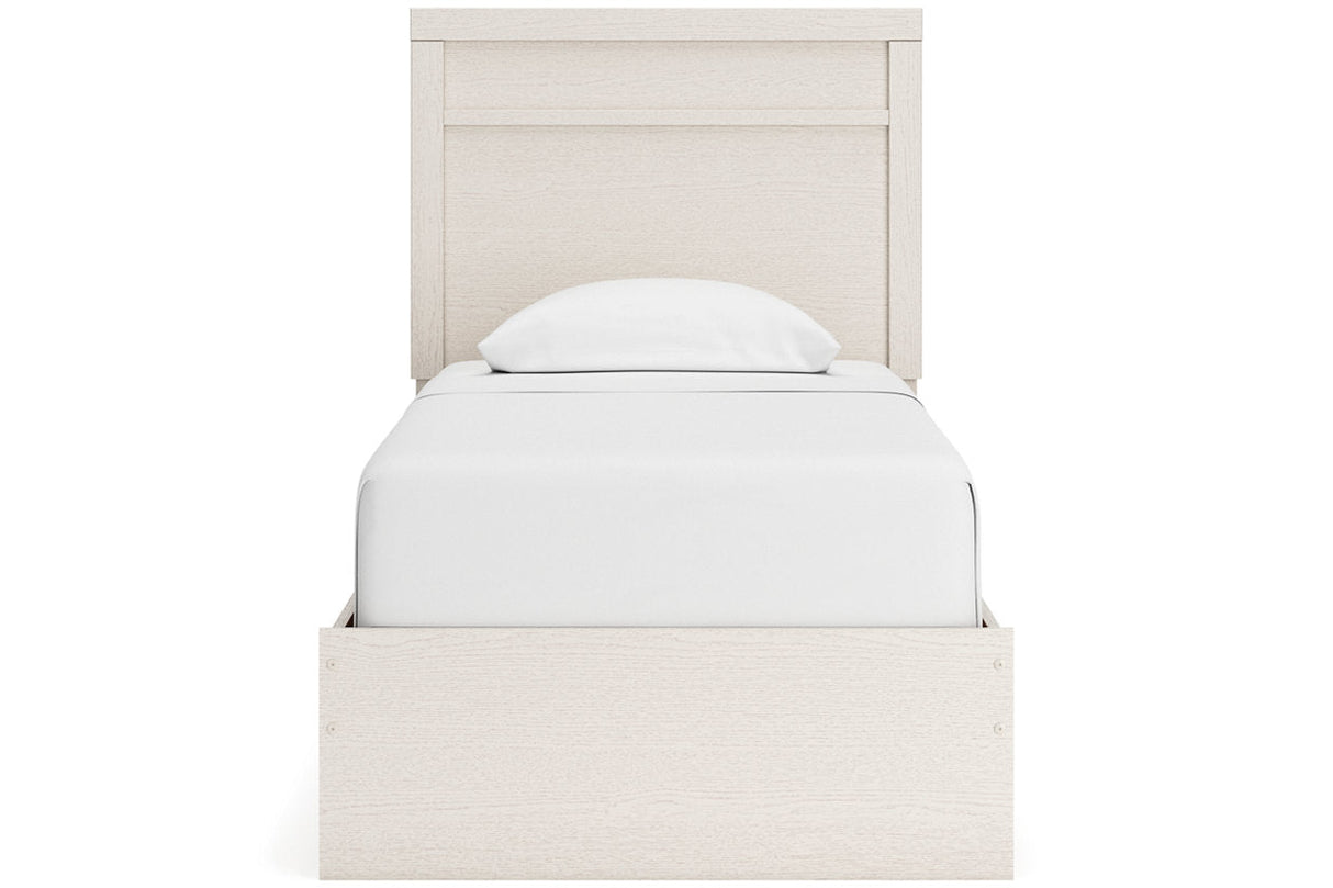 Stelsie White Twin Panel Bed