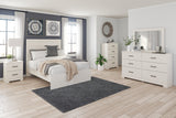 Stelsie White Full Panel Bed