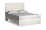 Stelsie White Queen Panel Bed