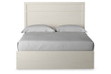 Stelsie White Queen Panel Bed