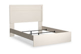 Stelsie White Queen Panel Bed