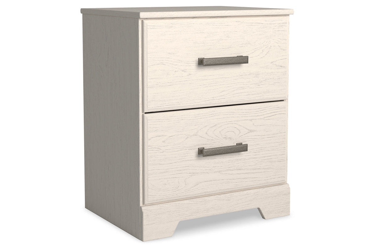 Stelsie White Nightstand