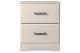 Stelsie White Nightstand