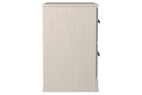 Stelsie White Nightstand